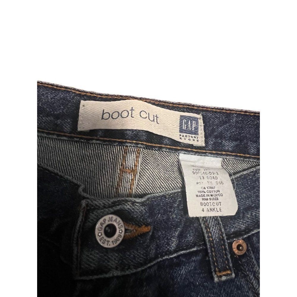 Gap womens jeans Bootcut Size 4‎ Ankle crop - Picture 4 of 6